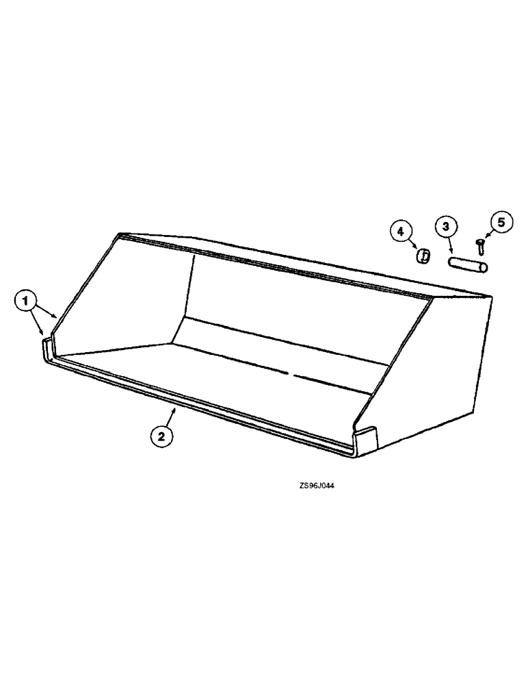 Схема запчастей Case IH 2455 - (8-10) - MATERIAL BUCKET, 96 INCH 