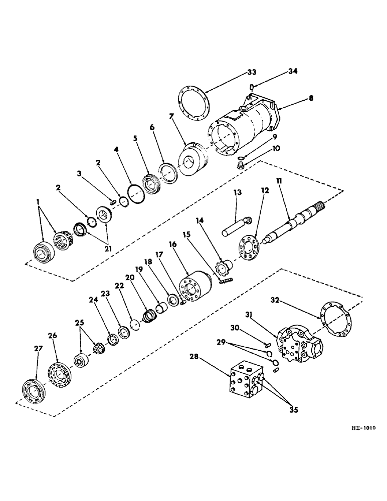 Схема запчастей Case IH 375 - (F-48) - HYDRAULIC SYSTEM, HYDROSTATIC DRIVE MOTOR (07) - HYDRAULIC SYSTEM