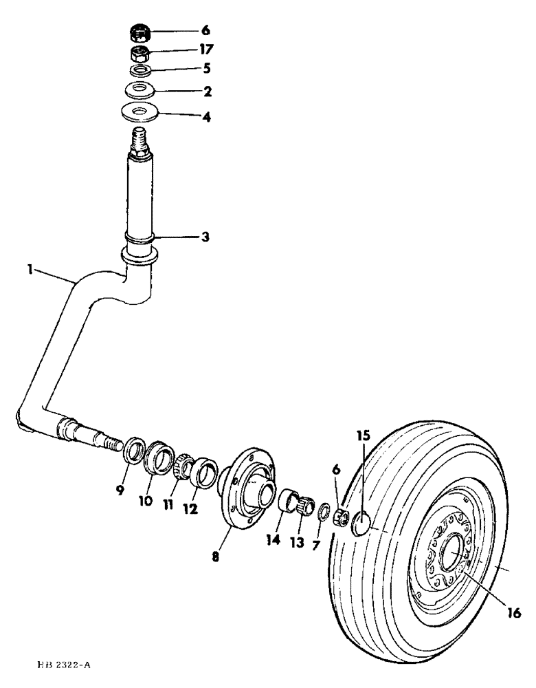 Схема запчастей Case IH 5000 - (14-01) - SUSPENSION, CASTER WHEEL AXLES Suspension