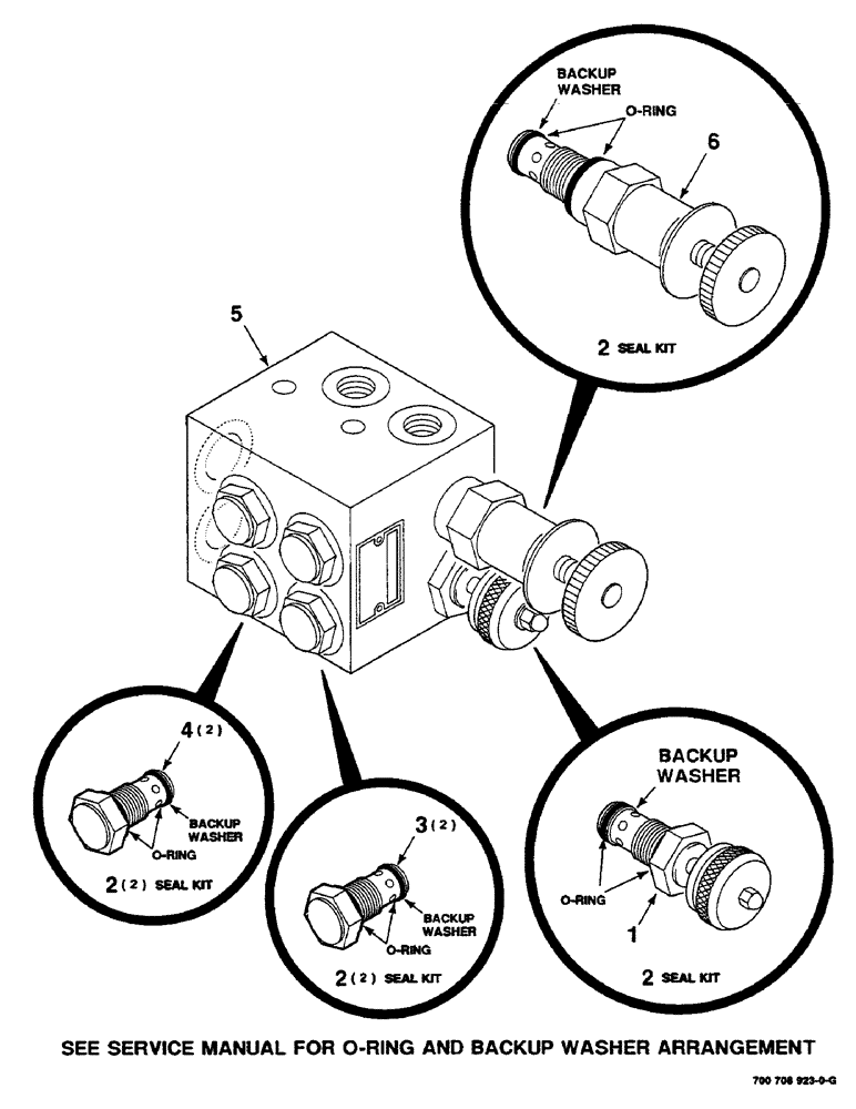 Схема запчастей Case IH 8455 - (8-10) - HYDRAULIC VALVE ASSEMBLY - BALE TENSIONER, (700708923 (07) - HYDRAULICS