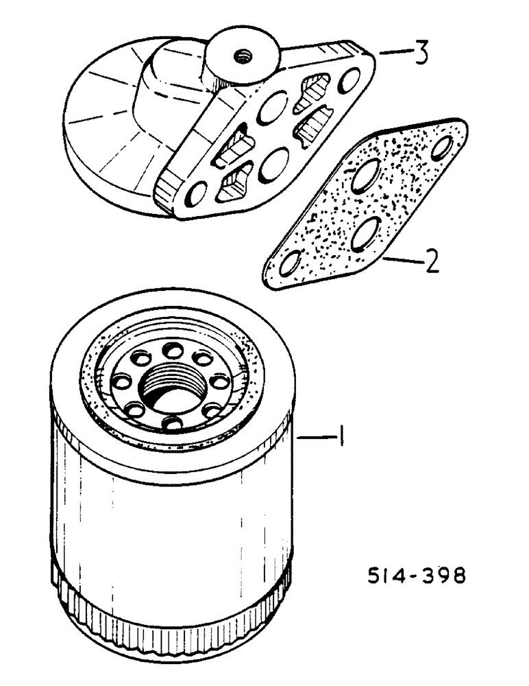 Схема запчастей Case IH 485 - (0H02-2) - LUB OIL FILTER Power