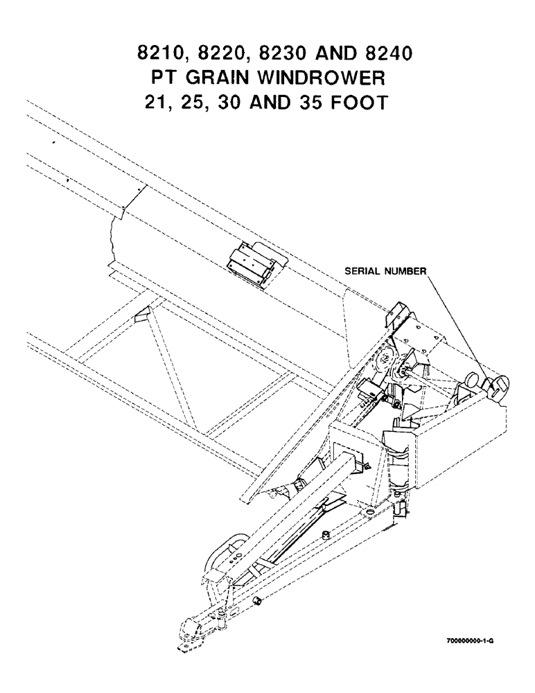 Схема запчастей Case IH 8210 - (1-02) - SERIAL NUMBER LOCATION (00) - GENERAL & PICTORIAL INDEX