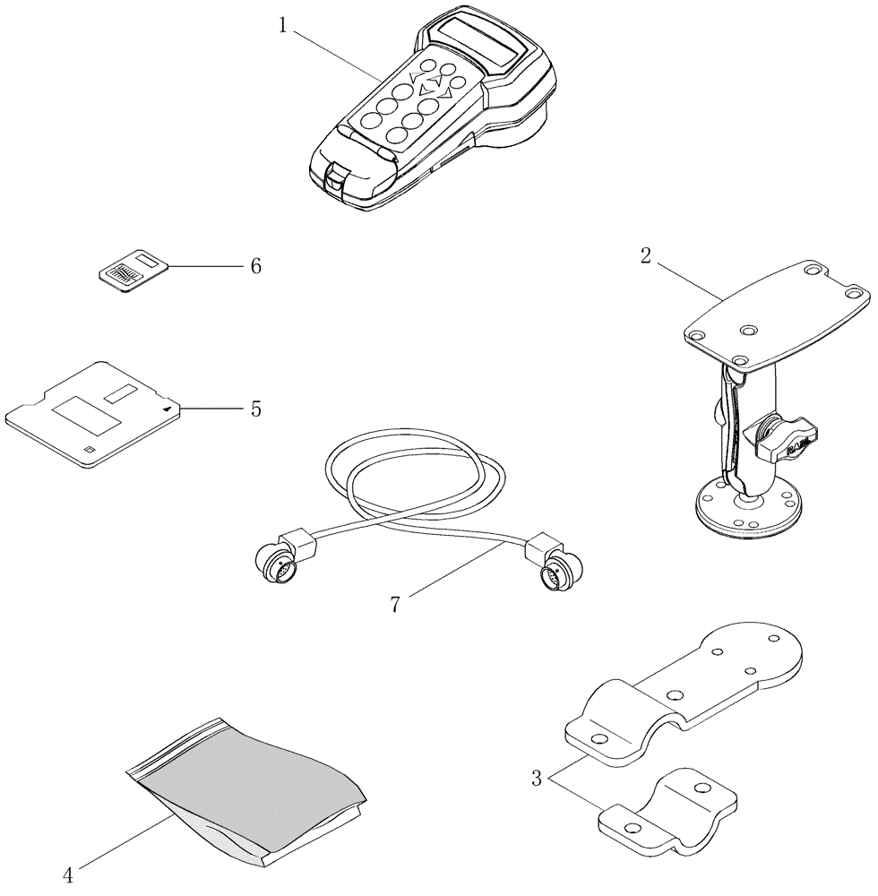 Схема запчастей Case IH MAGNUM 215 - (04-48) - REMOTE DATA LOGGER (04) - ELECTRICAL SYSTEMS