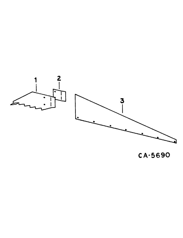 Схема запчастей Case IH 1460 - (17-094) - GRAIN PAN SIDE HILL DIVIDERS Mounted Equipment