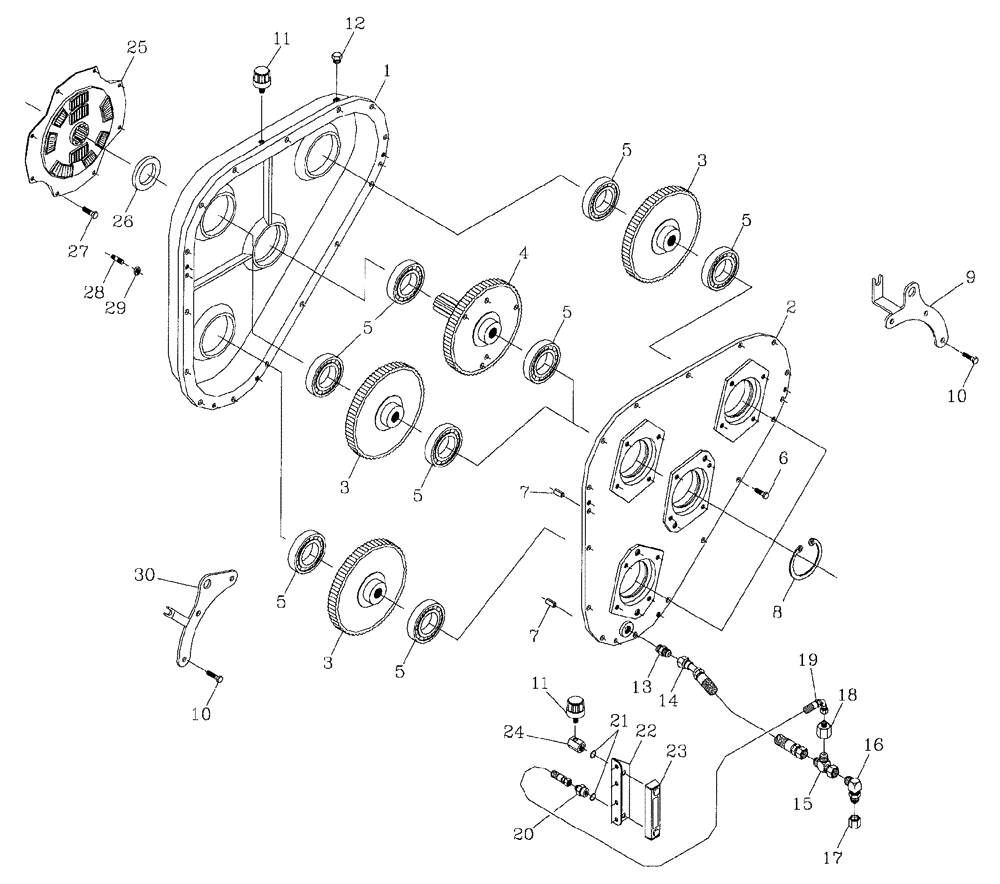 Схема запчастей Case IH 7700 - (C06[07]) - GEARBOX , 3306, DENISON Engine & Engine Attachments