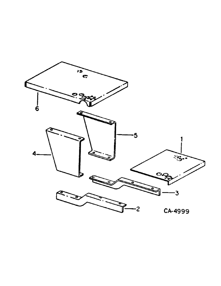 Схема запчастей Case IH 500 - (C-41) - FRONT STEP ATTACHMENT 