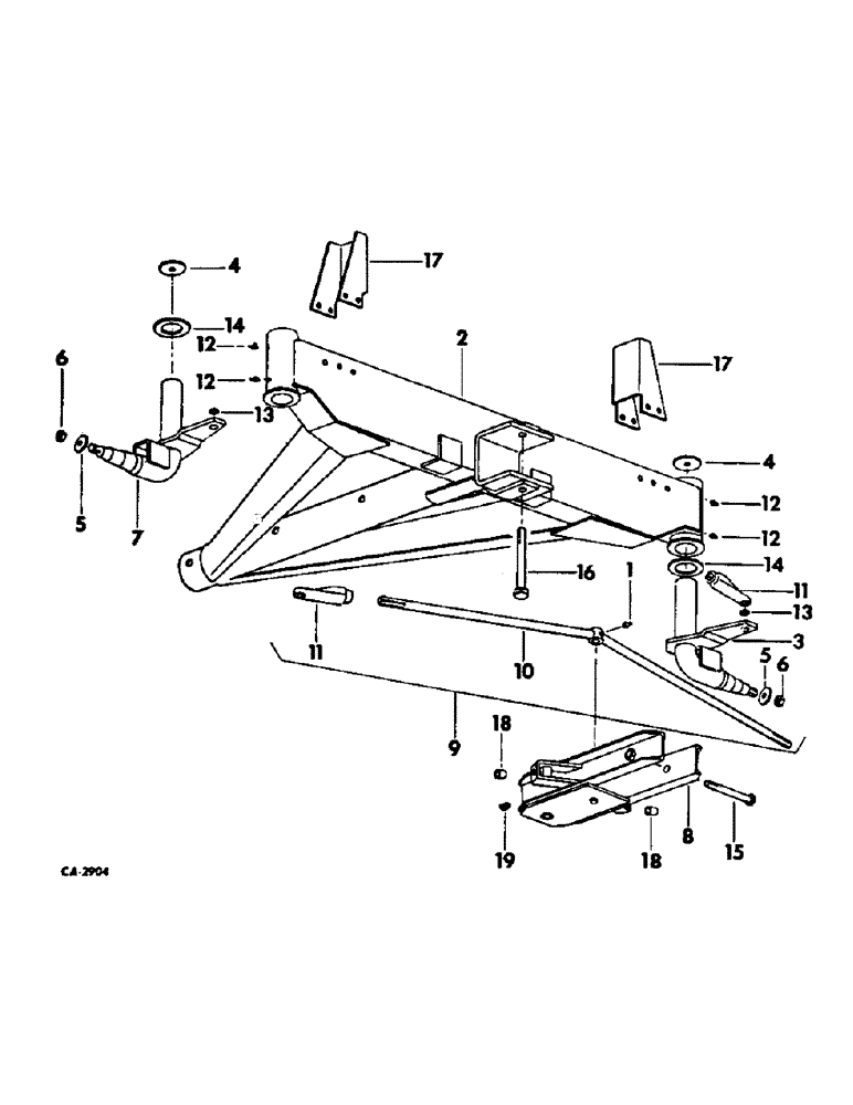 Схема запчастей Case IH VARIOUS - (D-33) - FRONT AXLE ASSY 