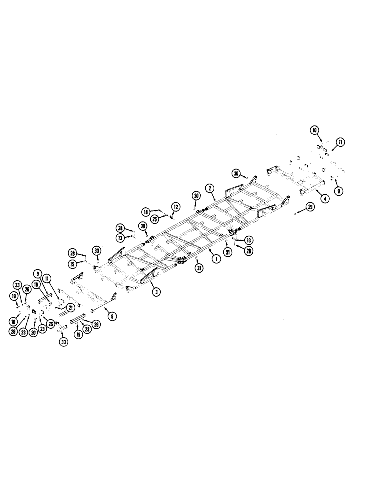 Схема запчастей Case IH 8100 - (9B-06) - MAIN FRAME, CULTIVATOR, 49 THRU 59 FOOT (09) - CHASSIS/ATTACHMENTS