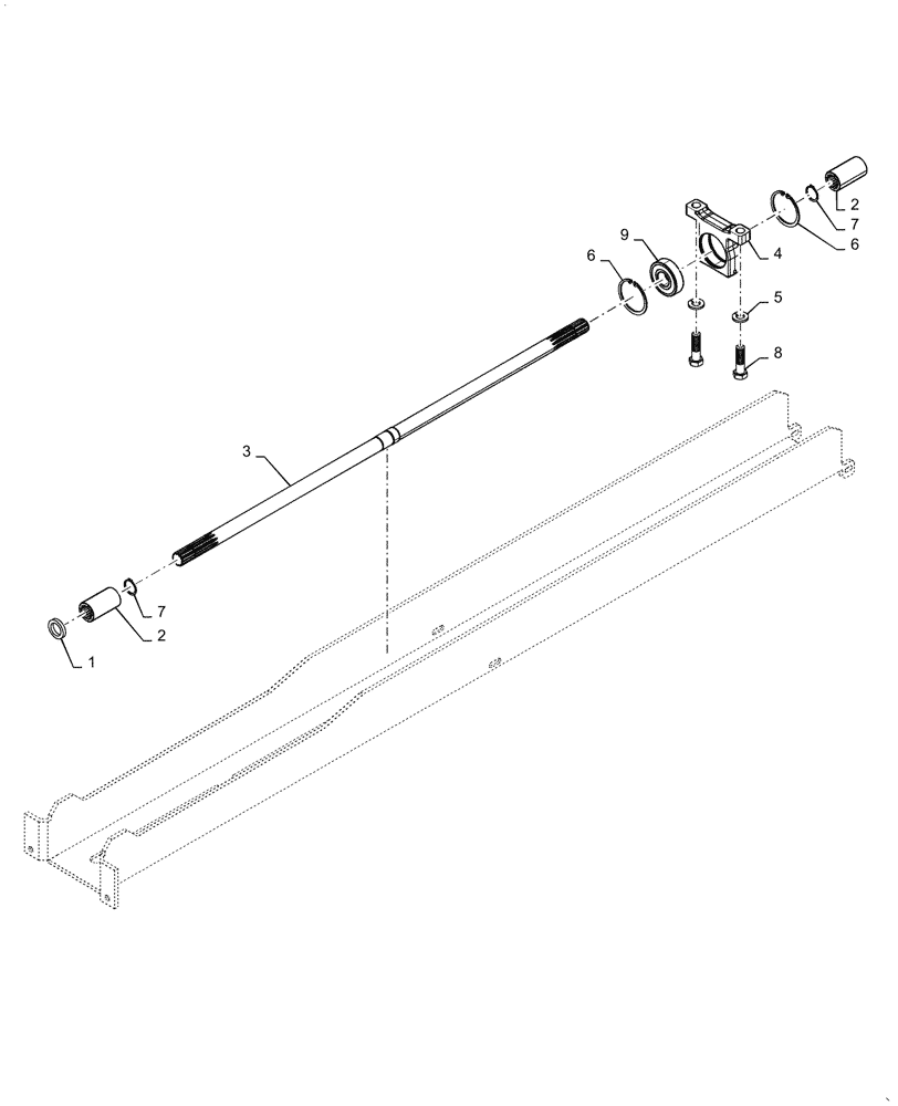 Схема запчастей Case IH FARMALL 65A - (23.101.01) - FRONT AXLE DRIVESHAFT - 4WD (23) - FOUR WHEEL DRIVE SYSTEM