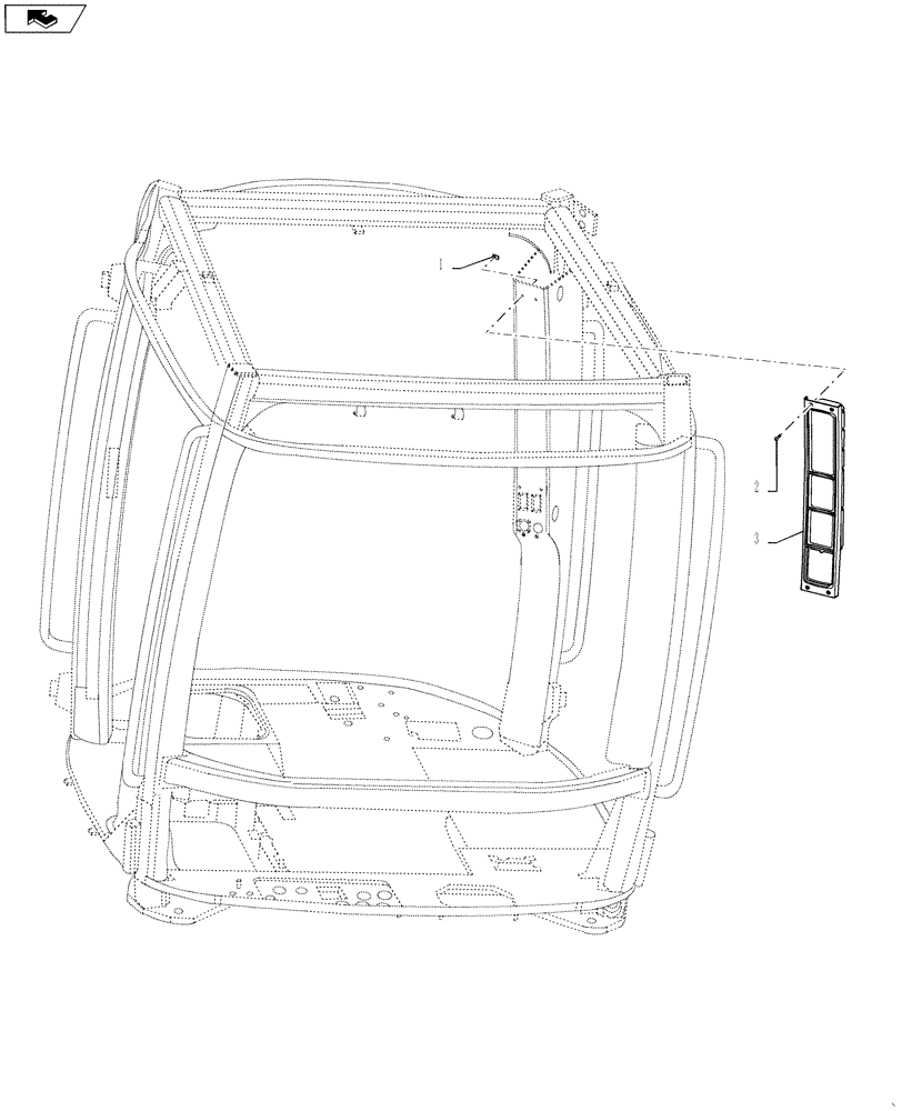 Схема запчастей Case IH STEIGER 400 - (55.440.10) - INSTRUMENT CONTROL UNIT (ICU3) (55) - ELECTRICAL SYSTEMS