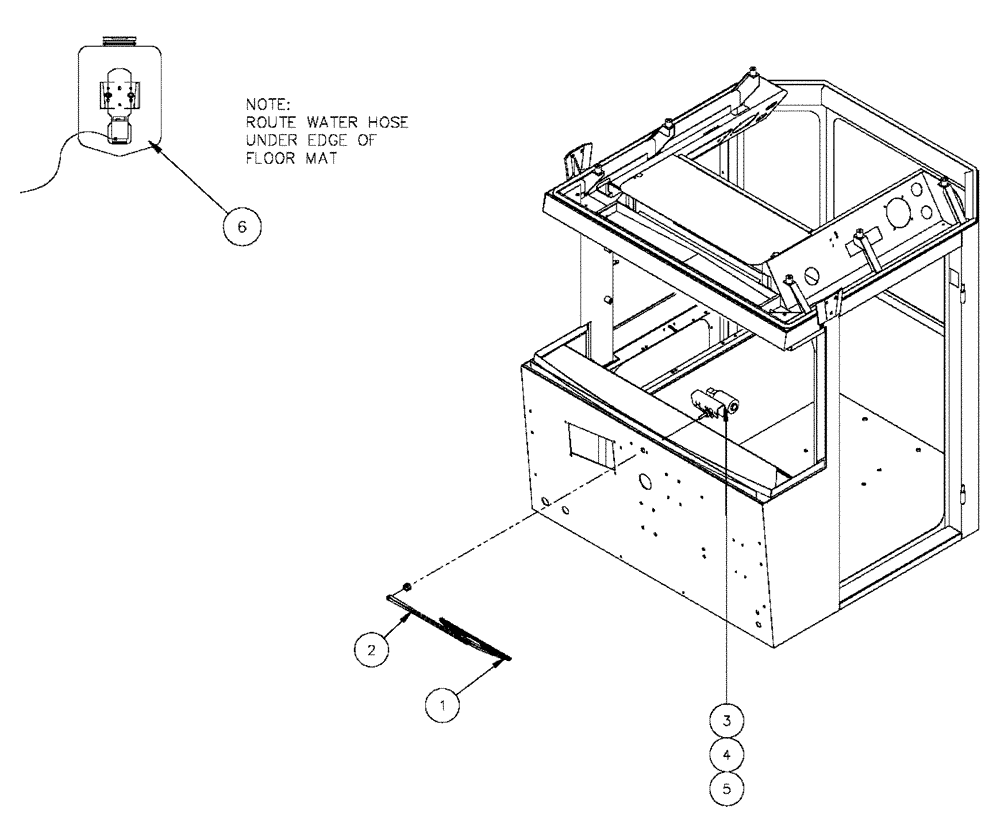 Схема запчастей Case IH FLX3330B - (01-022) - WINDSHIELD WIPER & WASHER ASSEMBLY (10) - CAB