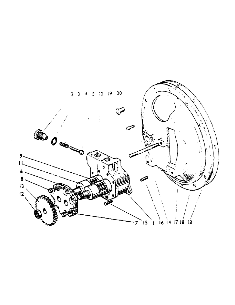 Схема запчастей Case IH 990A - (64) - HYDRAULIC LIFT PUMP (07) - HYDRAULIC SYSTEM