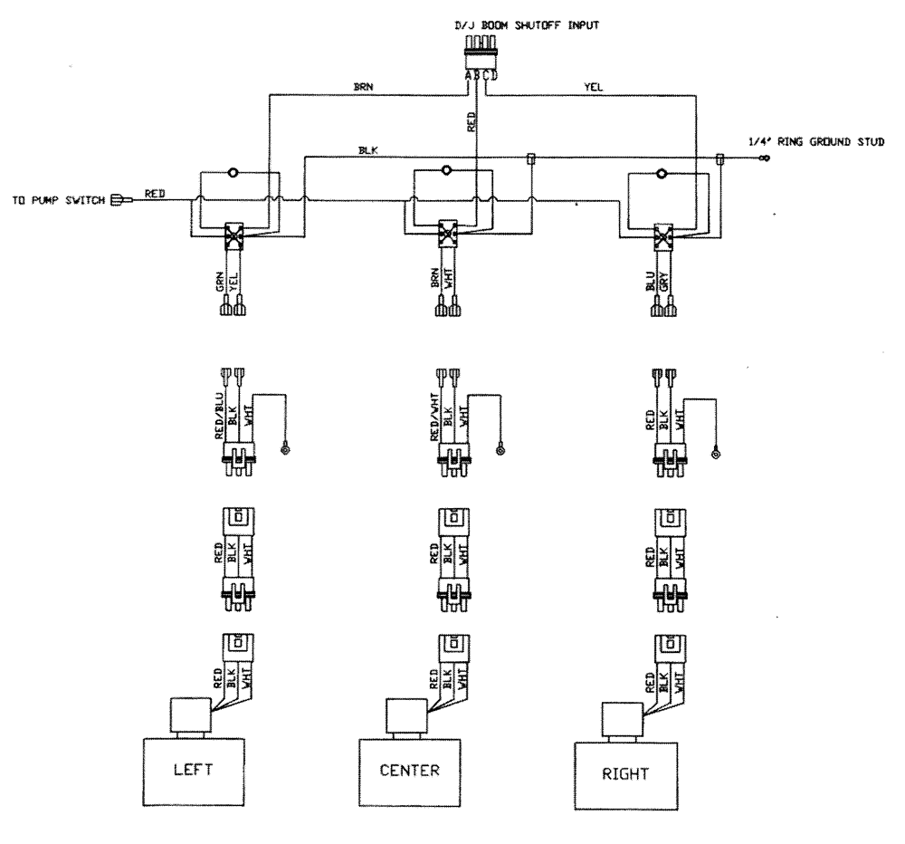 Схема запчастей Case IH PATRIOT 150 - (12-001) - WIRING -BALL VALVE (06) - ELECTRICAL