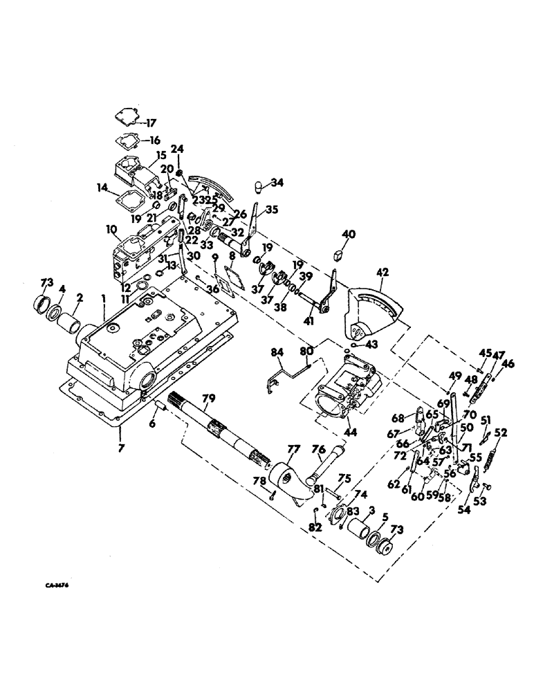 Схема запчастей Case IH 21456 - (10-27) - HYDRAULICS, DRAFT CONTROL, FARMALL TRACTORS W/S/N 13328 & ABOVE, INTL TRACTORS W/ S/N 10207 & ABOVE (07) - HYDRAULICS