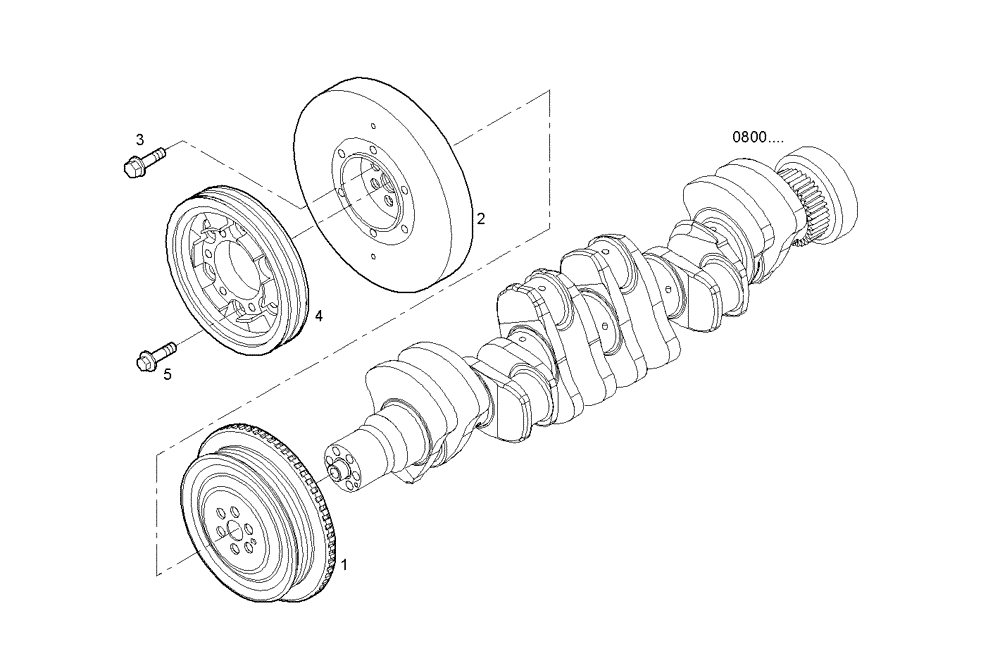 Схема запчастей Case IH F4GE0684C D600 - (0840.007) - VIBRATION DAMPER 