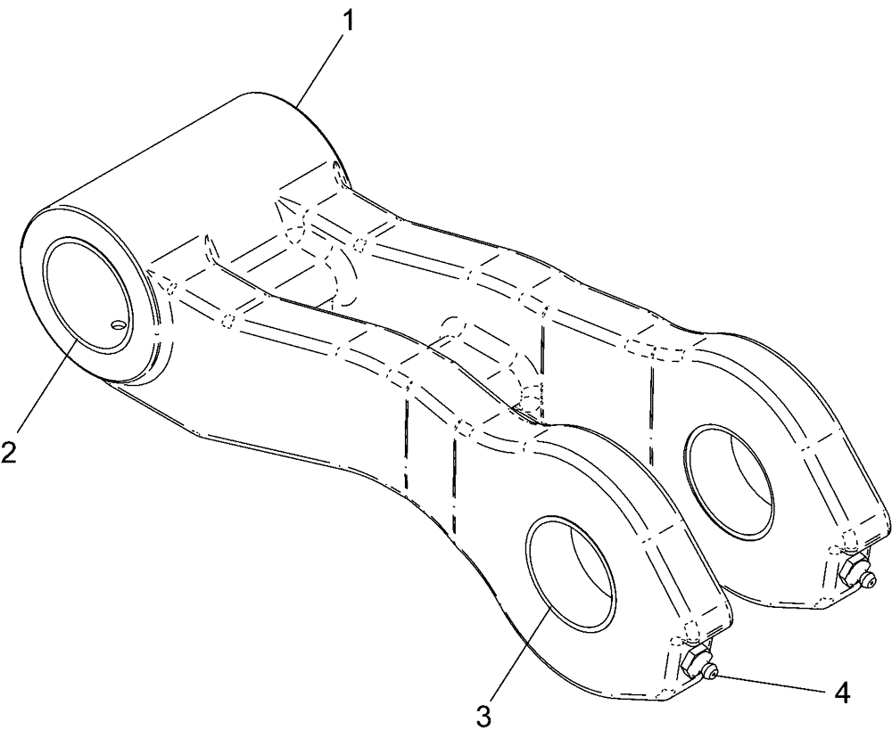 Схема запчастей Case IH L750 - (39.100.AM[01]) - LOADER ARM LINK, BUSHING (39) - FRAMES AND BALLASTING