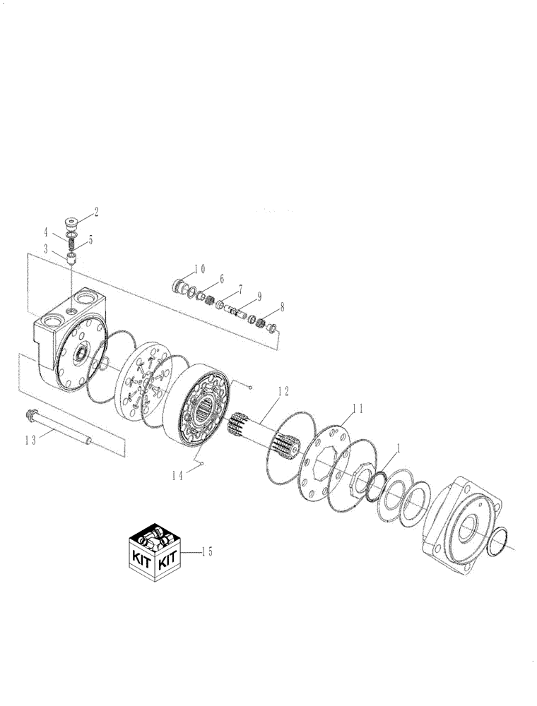 Схема запчастей Case IH 75XT - (06-20A) - MOTOR ASSY (06) - POWER TRAIN