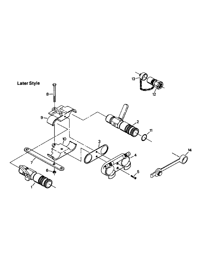 Схема запчастей Case IH PTA270 - (08-38) - HYDRAULIC COUPLER ASSEMBLY (07) - HYDRAULICS