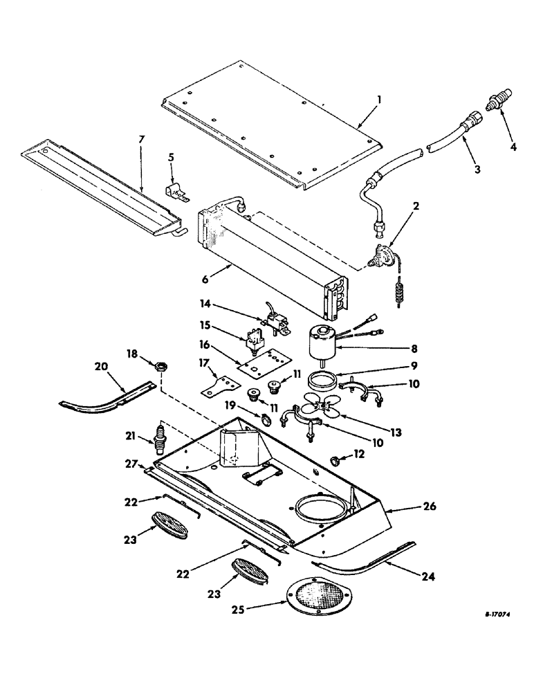 Схема запчастей Case IH 2706 - (N-18) - PARTS ACCESSORIES AND ATTACHMENTS, EVAPORATOR Accessories & Attachments