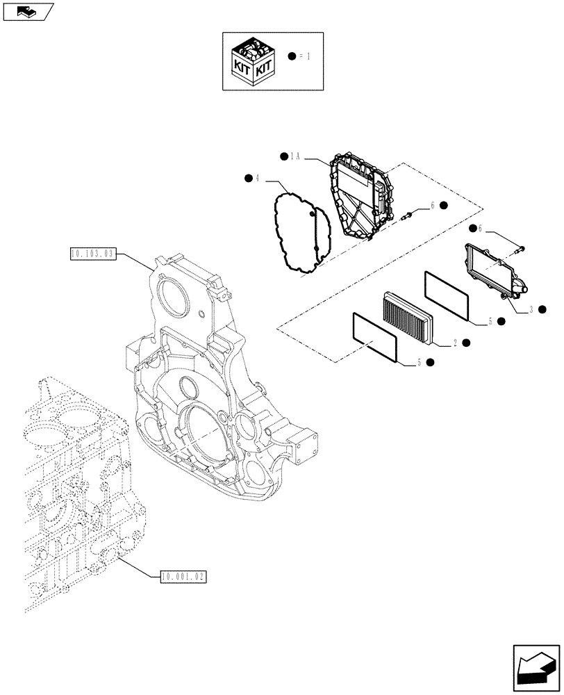 Схема запчастей Case IH F3BFA613C E006 - (10.101.03) - ENGINE BREATHERS (10) - ENGINE