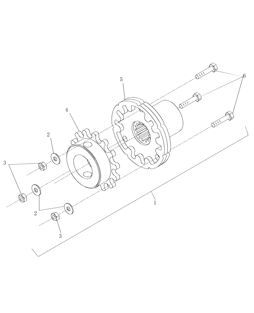 Схема запчастей Case IH DHX181 - (5.37[1]) - COUPLER, U2 PICKUP REEL, PRIOR TO PIN K01 2001 (13) - REEL