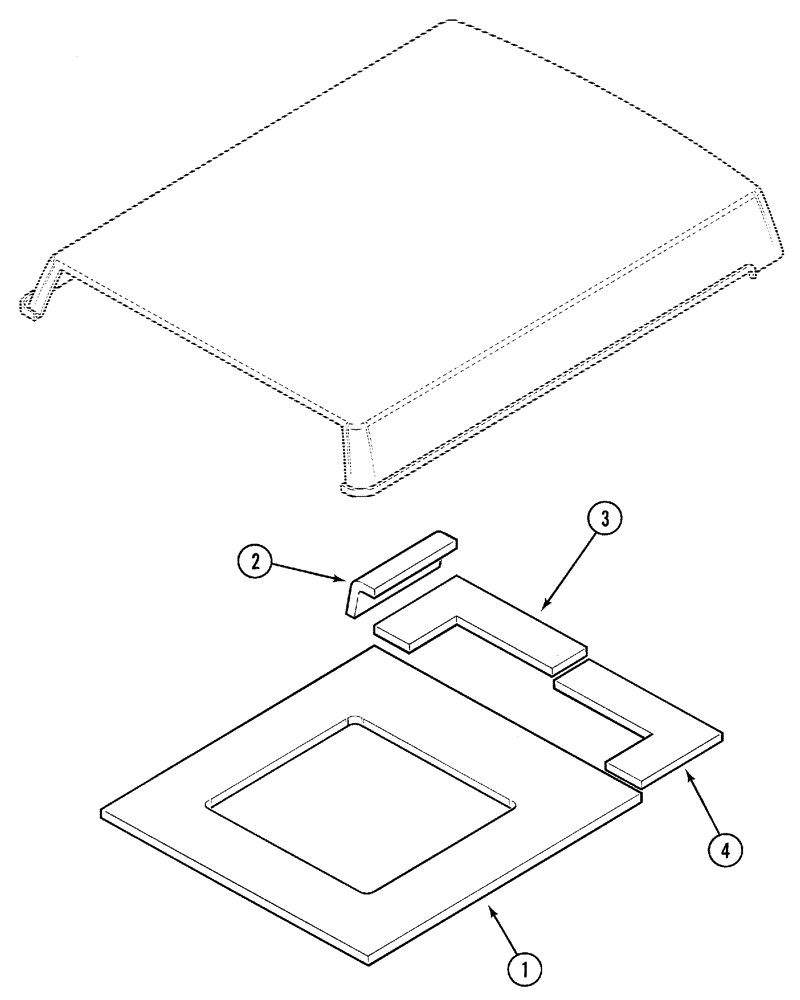 Схема запчастей Case IH 5250 - (9-092) - ROOF SEALS (09) - CHASSIS/ATTACHMENTS