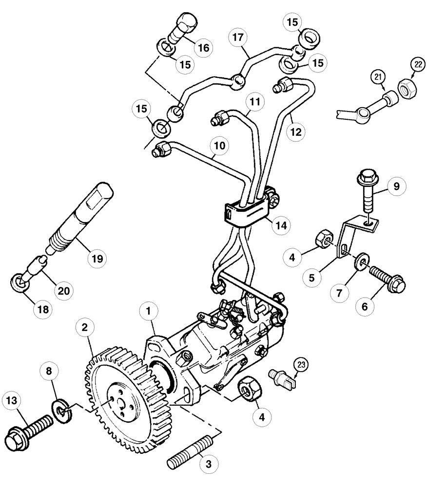 Схема запчастей Case IH C60 - (03-05) - FUEL INJECTION SYSTEM, C60 (03) - FUEL SYSTEM