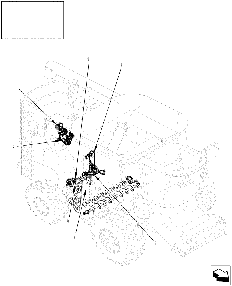 Схема запчастей Case IH AFX8010 - (01) - BELTS & CHAINS - RIGHT SIDE A - Distribution Systems