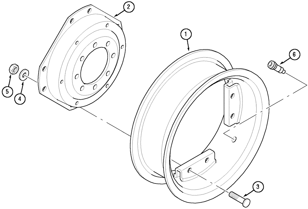 Схема запчастей Case IH C60 - (06-41) - REAR WHEELS - ADJUSTABLE, EUROPE ONLY (06) - POWER TRAIN