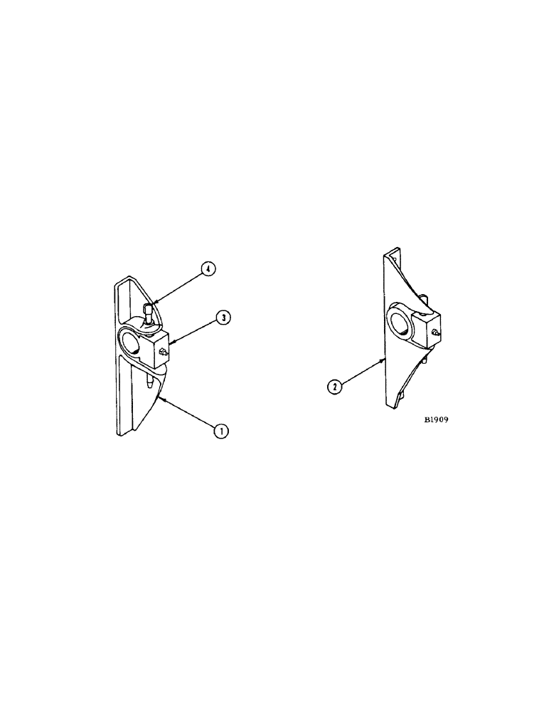 Схема запчастей Case IH 1160 - (02[1]) - HEADER PIVOT BRACKETS (39) - FRAMES AND BALLASTING