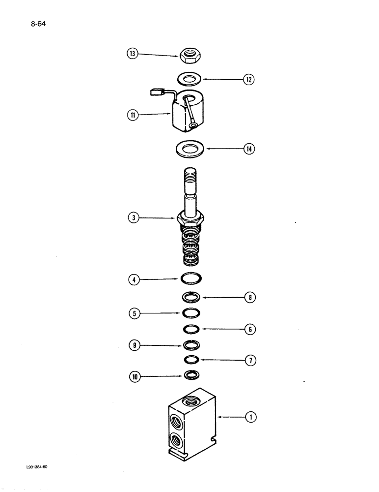 Схема запчастей Case IH 1620 - (8-64) - FEEDER AND SEPARATOR CLUTCH VALVE ASSEMBLY, MODULAR CONTROL (07) - HYDRAULICS