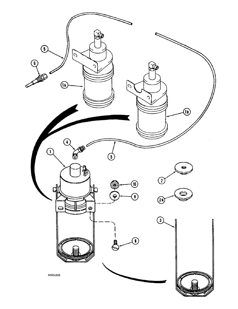 Схема запчастей Case IH 1644 - (2-18) - ETHER STARTING SYSTEM (01) - ENGINE