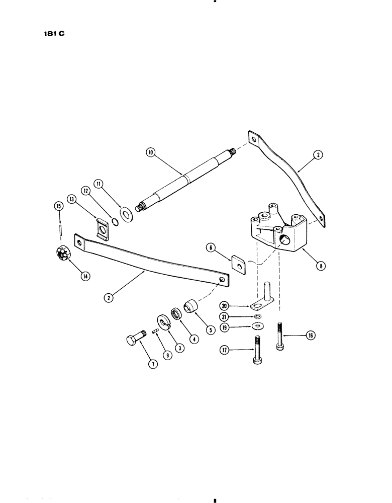 Схема запчастей Case IH 730 SERIES - (181C) - WISHBONE CONVERSION KIT (08) - HYDRAULICS