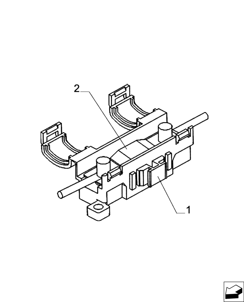 Схема запчастей Case IH A8000 - (55.100.DO[02]) - ENGINE BOX FUSE (IVECO ENGINE) (55) - ELECTRICAL SYSTEMS