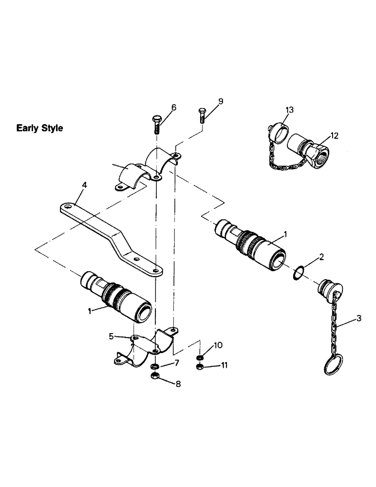 Схема запчастей Case IH PTA310 - (08-37) - HYDRAULIC COUPLER (07) - HYDRAULICS