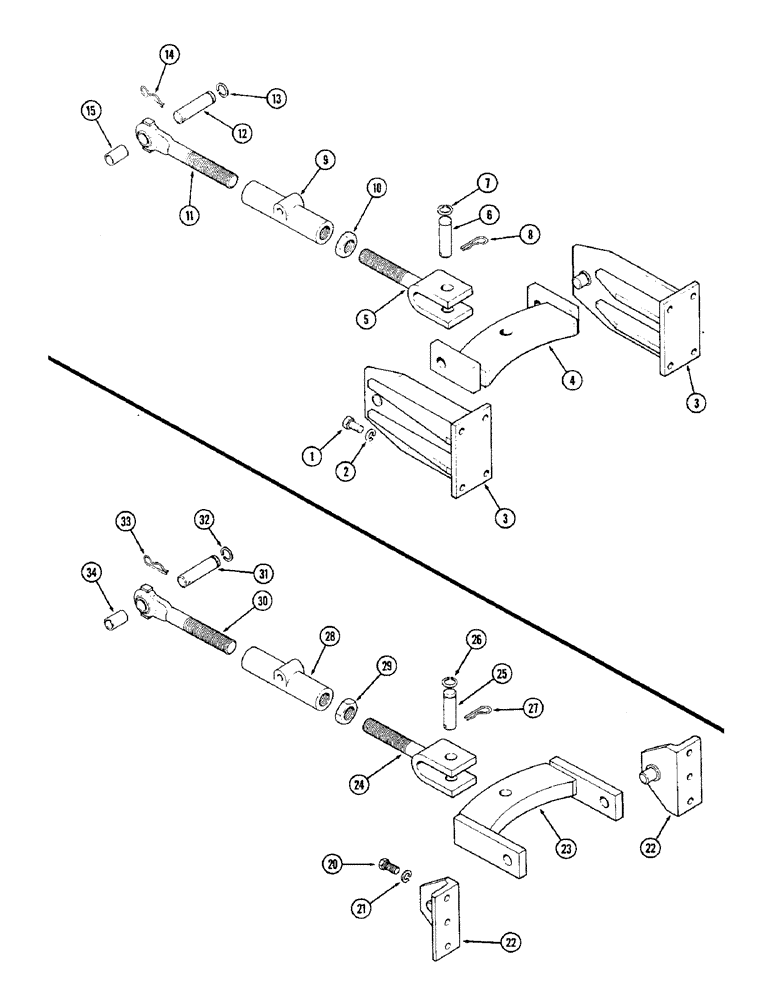 Схема запчастей Case IH 2470 - (400) - THREE POINT HITCH, THIRD POINT, P.I.N. 8826961 AND AFTER (09) - CHASSIS/ATTACHMENTS