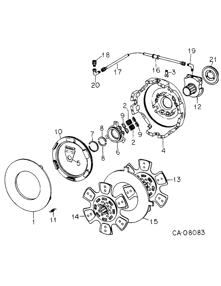 Схема запчастей Case IH 4786 - (07-01) - DRIVE TRAIN, CLUTCH (04) - Drive Train