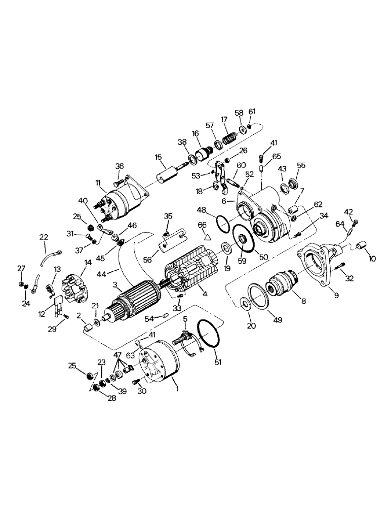 Схема запчастей Case IH STEIGER - (02-03) - STARTER ASSEMBLY (06) - ELECTRICAL