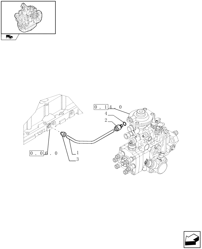 Схема запчастей Case IH F4GE9484K J601 - (0.14.6) - INJECTION EQUIPMENT - PIPING (504038512) 