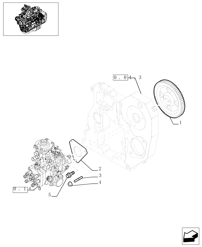 Схема запчастей Case IH F4GE0684C D600 - (0.14.2[01]) - INJECTION PUMP - CONTROL  (504063978) 