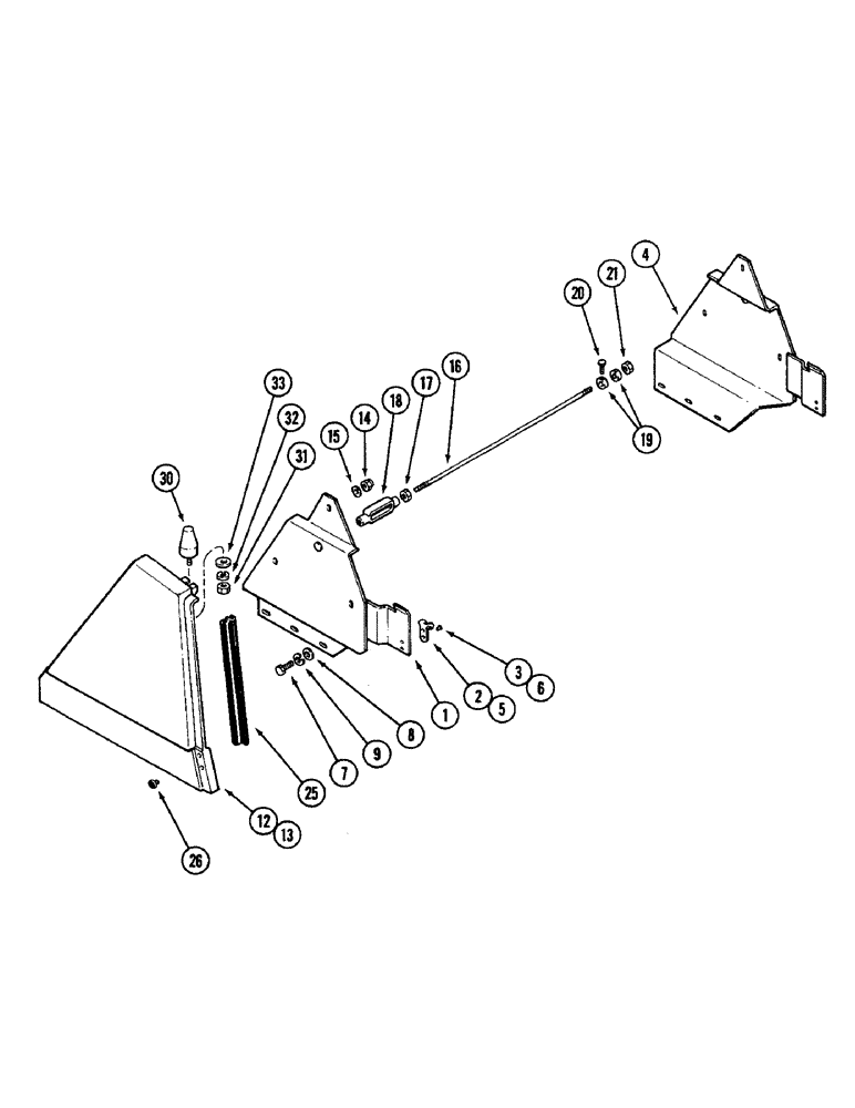 Схема запчастей Case IH 4690 - (9-364) - REAR SIDE PANELS (09) - CHASSIS/ATTACHMENTS