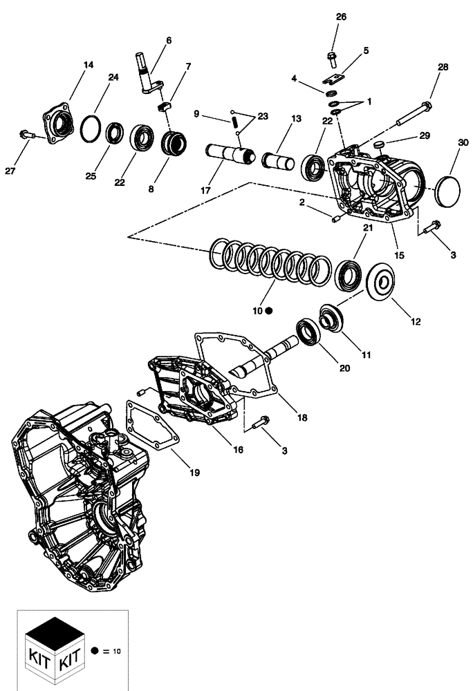 Схема запчастей Case IH SCOUT - (21.100.02[06]) - TRANSAXLE - 4WD (CONTINUED) (21) - TRANSMISSION