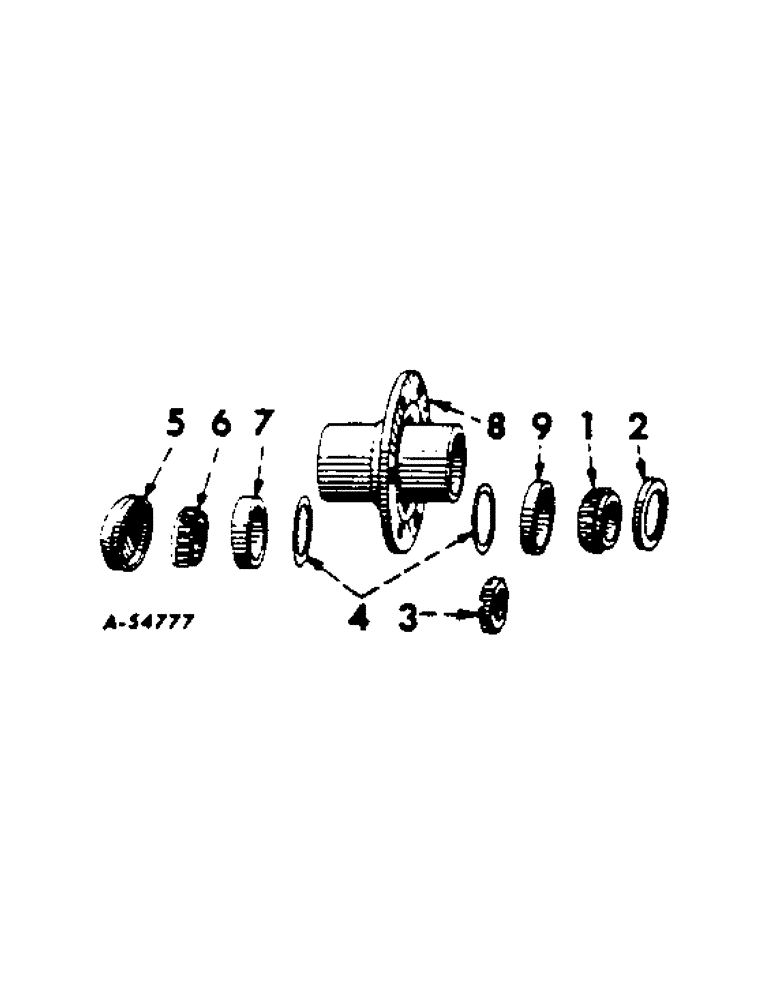 Схема запчастей Case IH 70 - (G-14) - LAND AND FURROW WHEEL HUB BEARINGS 