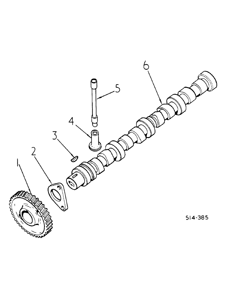 Схема запчастей Case IH 784 - (12-045) - CAMSHAFT AND RELATED PARTS Power