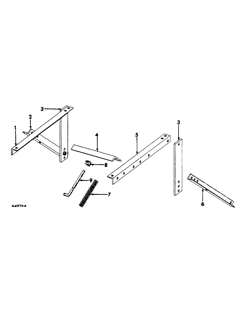 Схема запчастей Case IH 284 - (A-06) - PLANTER ATTACHING UNIT, PARTS FOR NO. 284 PLANTER 