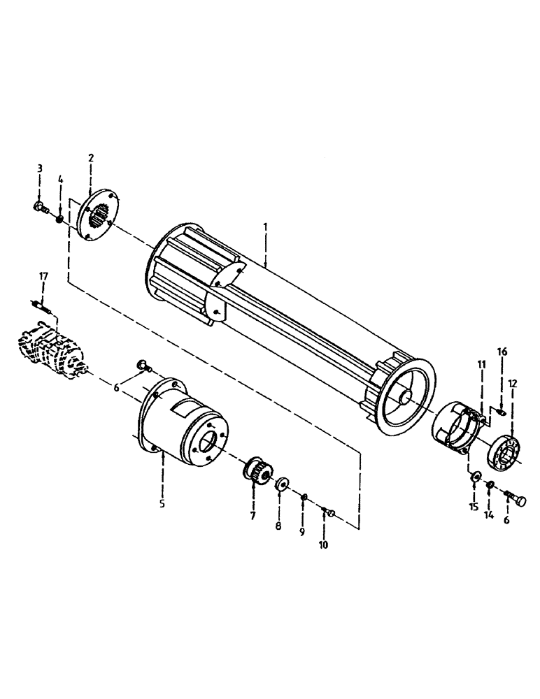 Схема запчастей Case IH 7000 - (A02-35) - BUTTLIFT ROLLER, UNDERSLUNG BASECUTTER Mainframe & Functioning Components