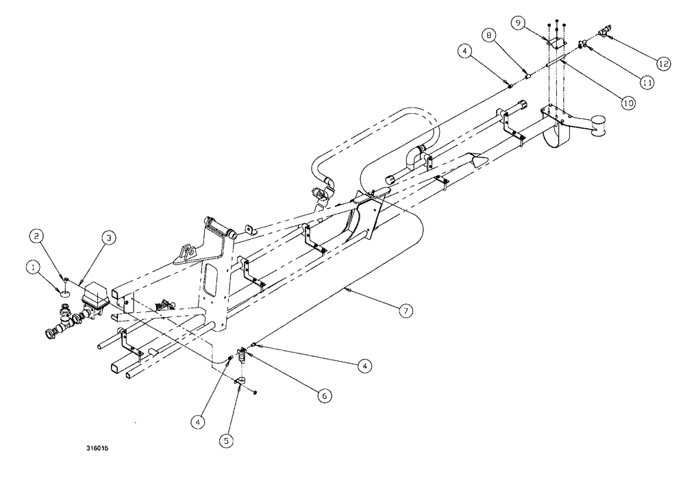 Схема запчастей Case IH SPX3200B - (191) - FENCE ROW NOZZLE ASSEMBLY - 80 (78) - SPRAYING