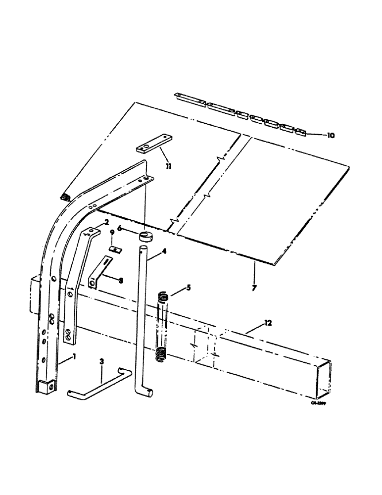 Схема запчастей Case IH 300 - (C-03) - ANGLES AND SUPPORTS, FOR UNITS A THRU H 