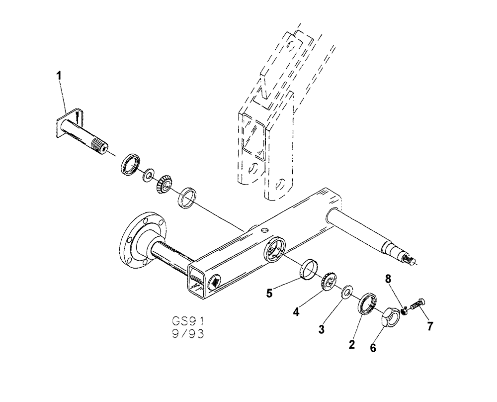 Схема запчастей Case IH TIGER-MATE - (09-09) - WALKING BEAM SERVICE PART KIT (09) - CHASSIS/ATTACHMENTS