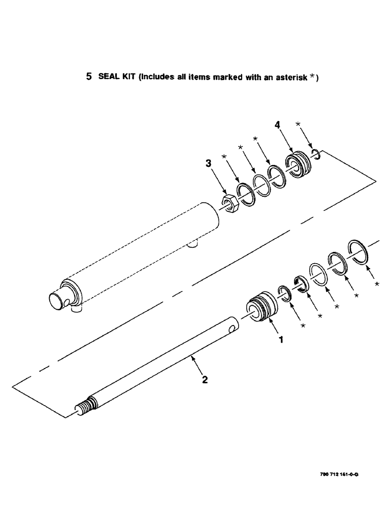 Схема запчастей Case IH 8455 - (8-18) - HYDRAULIC CYLINDER ASSEMBLY (TENSION AND KICKER), (700712161 (07) - HYDRAULICS